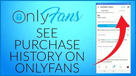 onlyfans subscription history|How to see purchase history on onlyfans